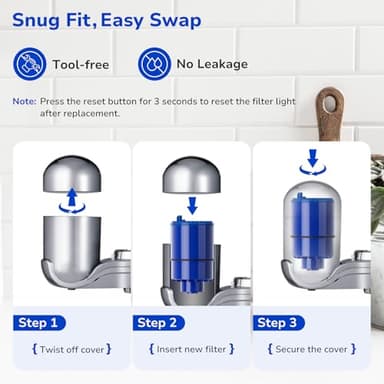 Fil-Fresh 2-Pack Water Filter Replacement for PUR, Pur® RF-9999® PLUS Faucet Water Filtration System, NSF Certified, Replace Mineral Core Faucet Mount Water Filter - Image 8