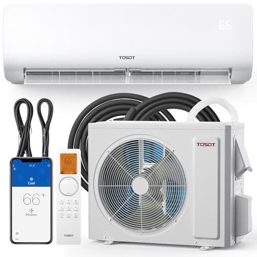 TOSOT 24,000 BTU Mini-Split Air Conditioner and Heating System, 19 SEER2 Wifi-Enabled Ductless Inverter AC Unit with 16ft Copper Line Set, Voice Controlled, 208-230V, Cosmo Series - Image 1