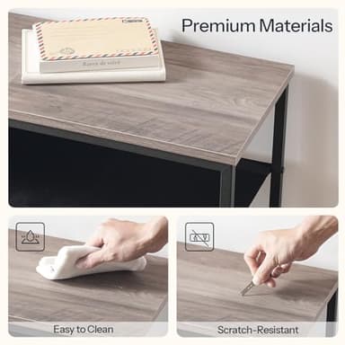 HOOBRO Shoe Rack, 5 Tier Shoe Storage Organizer with 4 Oxford Fabric Shelves and Top Panel, Holds 16-20 Pairs of Shoes, for Entryway and Closet, Industrial, Greige and Black BG50XJ01 - Image 4