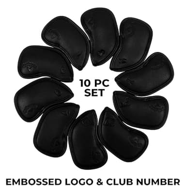 Callaway Golf Magnetic Iron Headcovers Black - Set of 10 Iron Headcovers to Protect Your Golf Clubs - Image 5