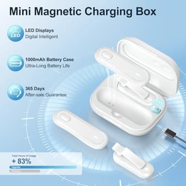 ODPOP Page Turner for Kindle Paperwhite, Remote Control Page Turner with Charging Case for Kindle iPad iPhone, Wireless Clicker for Reading in Bed (White) - Image 2