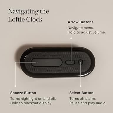 Loftie Alarm Clock with Sound Machine – Smart Alarm Clock with Light, White Noise, Bluetooth Speaker, Night Light Sound Machine, 100+ Sounds, Blackout Mode, No WiFi Mode, Optional Subscription - Rust - Image 4