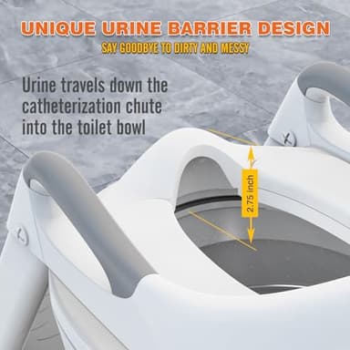 Potty Training Seat, SKYROKU 8868 Upgrade Toddler Toilet Seat for Kids Boys Girls, 2 in 1 Potty Training Toilet, Splash Guard Anti-Slip Pad Step Stool,New Sector-Shape Stabilized Base (Grey) - Image 7