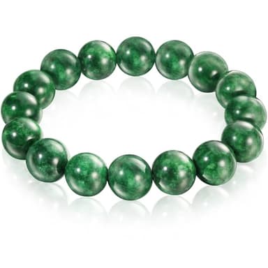 Lusomch Jade Bracelet Healing Bracelets for Women Bracelet Men Feng Shui Bracelet Jade Jewelry with Jade Beads 13.5mm - Image 9