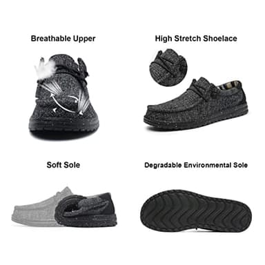Mens Machine-Washable Casual Loafers, Men Slip On Comfortable and Breathable Boat Shoes for Work, Casual, Walk, Traveling, Beach, Gifts for Men, Zapatos Mocasines para Hombre - Image 4