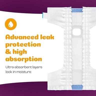 Inspire Pet Care Dog Diapers Female Dogs | Bulk Value Doggie Incontinence, Accidents, for Heat, Pee or Period and Housebreaking (X-Large (28 Count)) - Image 5