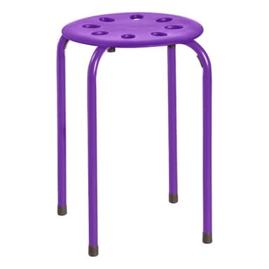 Norwood Commercial Furniture Stacking Stools for Kids and Adults, 17.75" Standard Height Portable Nesting Office and Classroom Stools, Assorted Color, Pack of 5 - Image 11