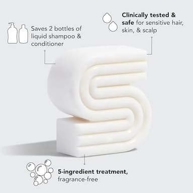 Kitsch 2-in-1 Shampoo Bar and Body Wash - Ultra Sensitive, Vegan & Natural, 5-Ingredient Formula Bar Soap for Hair & Body - Scent-Free, Paraben-Free - For Sensitive Scalp & Skin - 3.2 oz - Image 7