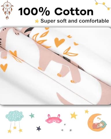 DAUGHTER QUEEN Girls Pajamas 18-24 Months Summer PJs Dinosaur Pj Sets Baby Toddler 100% Cotton Short Sleeve Jammies Space Sleepwear Sleeping Clothes 18m/Mo 24m/Mth - Image 5