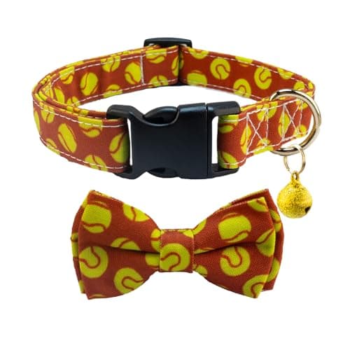 Yizepet Dog Collar with Bow Tie- Adjustable pet Collar for Dogs with Plastic Buckle Collar, Stylish Pattern for Small Medium or Large Boy and Girl Dog and Cat - Image 1