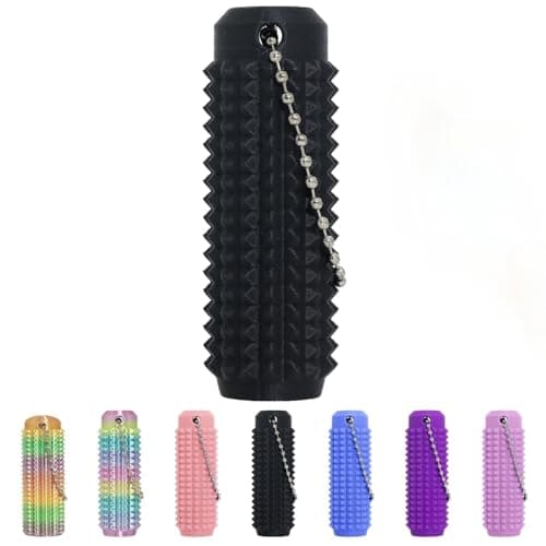 XNJAMG Little Ouchies Fidget Toys,Pain Stim Fidget Toy Reduce Stress for Adults,Anxiety Relief Pain Stim,Spiky Fidget Keychain for Anxiety,Sensory Toys,Novelty Gifts for Friends(1PCS/Black) - Image 1