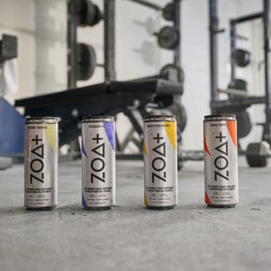 ZOA+ Pre-Workout Energy Drink Supplement - NSF Certified for Sport with Zero Sugar, Nitric Oxide Support, B & D Vitamins, Amino Acids, and Electrolytes (Pineapple Passion Fruit) - 12 pack - Image 6