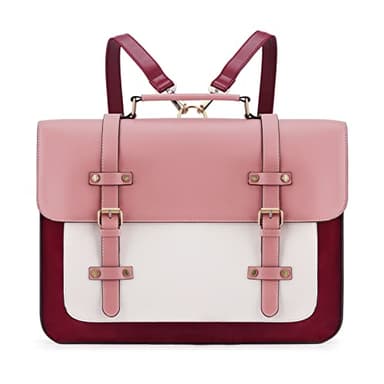 ECOSUSI Laptop Bag for Women Vegan Leather Messenger Purse Fashion Briefcase Backpack 15.6 inch Computer Satchel Handbag - Image 1
