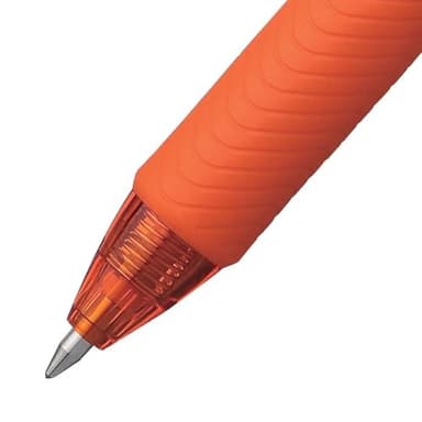Pentel EnerGel-X Retractable Liquid Gel Pen (0.7mm) Metal Tip, Orange Ink, Box of 12 (BL107-F) - Image 3