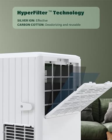 GAOMON Portable Air Conditioners, 8000 BTU Air Conditioner Portable for Room up to 350 Sq. Ft. with Remote Control, White - Image 6