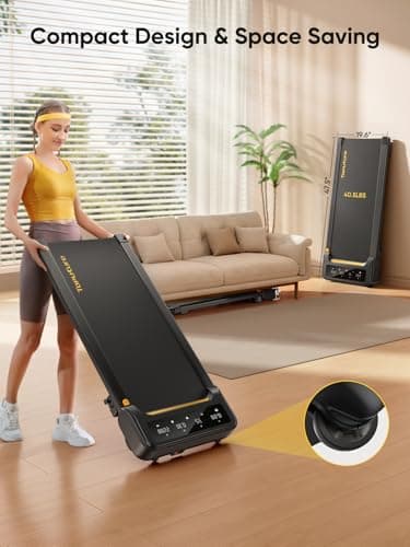 Walking Pad with Incline, Under Desk Treadmill, Portable Treadmills for Home/Office, 2.5HP Walking Jogging Running Machine 300 lbs Capacity with LED Display, Remote Control/App Control - Image 7
