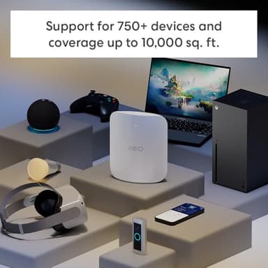 Amazon eero Max 7 mesh wifi system (newest model) - Supports internet plans up to 10 Gbps, Coverage up to 10,000 sq. ft., Connect 750+ devices, 4-pack - Image 5