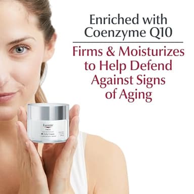 Eucerin Q10 Anti-Wrinkle Face Cream, Unscented Face Cream for Sensitive Skin, 1.7 Oz Jar - Image 5