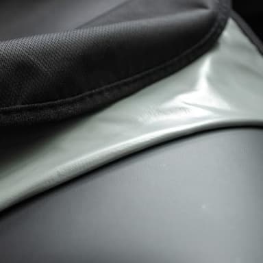 XCAR 2PCS Waterproof Car Seat Covers for Front and Rear Seats, Airbag Compatible,Cloth Seat Covers Universal Fit for Truck Van SUV Black - Image 4