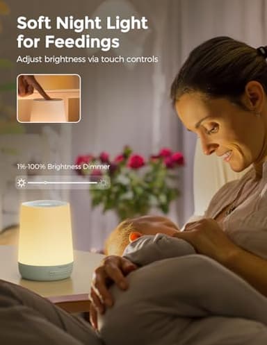 Baby Sound Machine, Momcozy White Noise Machine for Baby Sleeping with Night Light, Toddler Sleep Trainer with 34 Soothing Sounds, Timer, App Remote Control, Personal Sleep Routine(Green) - Image 5