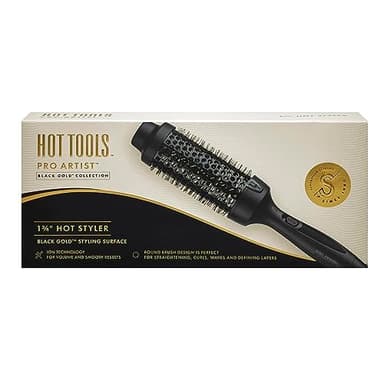 HOT TOOLS Pro Artist Black Gold Hot Styler, 1 ¾” | Effortlessly straighten, curl and More (Black) - Image 5