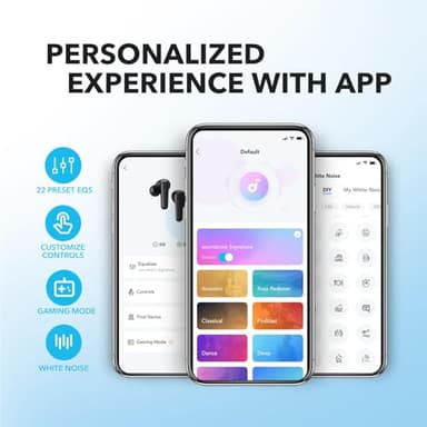 Soundcore by Anker P20i True Wireless Earbuds, 10mm Drivers with Big Bass, Bluetooth 5.3, 30H Long Playtime, Water-Resistant, 2 Mics for AI Clear Calls, 22 Preset EQs, Customization (Light Blue) - Image 3