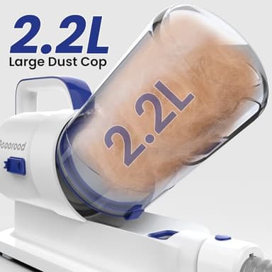 geoorood Dog Grooming Vacuum Kit, 5 in 1 Pet Hair Grooming Tools 13000Pa 2.2L Dust Cup with Clippers for Dogs Cats Shedding Brush Remover at Home Bule - Image 6