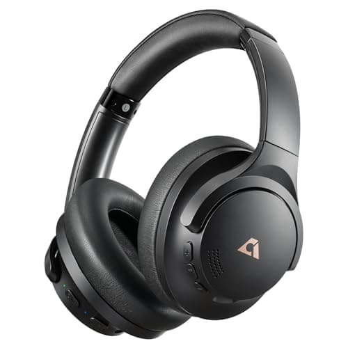 1Mii Y8+ Noise Cancelling Headphones Bluetooth, Wireless LDAC Hi-Res Audio, Custom EQ via App, 75H Playtime, Comfort Fit, Over Ear Headphones Foldable for Airplane Travel Home Office Black - Image 1