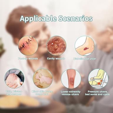 Dimora Calcium Alginate Wound Dressing, 4'' x 4'' Patches,10 Individual Sterile Pads, Soft and Highly Absorbent Dressing Gauze, Non-Stick Padding - Image 5