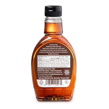 Butternut Mountain Farm Pure Maple Syrup Grade A Amber Rich PET Bottle, 12 Fl Oz - Image 4