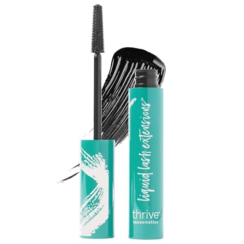 Thrive Causemetics Liquid Lash Extensions Mascara, Tubing Thrive Mascara Lengthening, Volumizing & Curling, Smudge Proof, Washable, No Clumping or Flaking, Vegan & Cruelty Free, Brynn (Rich Black) - Image 1