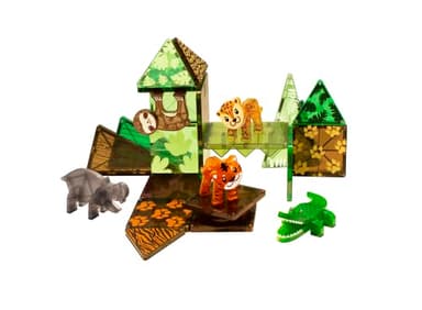 MAGNA-TILES Jungle Animals 25-Piece Magnetic Construction Set, The ORIGINAL Magnetic Building Brand - Image 6