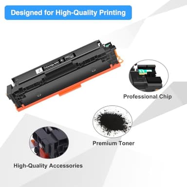 045 045H Black Toner Cartridge Compatible Replacement for Canon 045 045H CRG-045H MF634 Color ImageCLASS MF634Cdw MF632Cdw LBP612Cdw MF632 Printer Ink (Black, 1-Pack) - Image 4