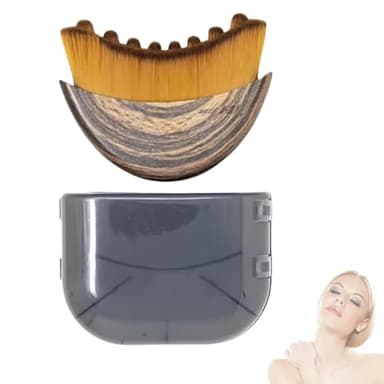 Lymphatic Drainage Face Brush – Ultra-Soft Bristles, Puffiness Reducer, Ergonomic Facial Contour Massager, Portable Beauty Tool (1pcs) - Image 1