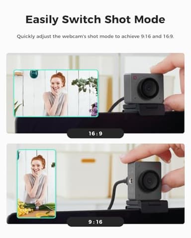 OBSBOT Meet SE 1080P 100FPS Webcam for PC, AI Framing Streaming Camera with 1/2.8" Sensor, Beauty Mode, Gesture Control, Staggered HDR, Web Camera for Desktop Computer, Laptop, Meeting.(Space Grey) - Image 8