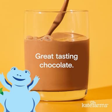 KATE FARMS Organic Pediatric 1.2 High Calorie Chocolate Nutrition Shake, 12g Protein, 27 Vitamins and Minerals, Meal Replacement, 8.45 oz (6 pack) - Image 3