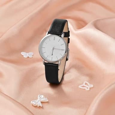 ANNEFIT Watch Bands for Men Women, Top Grain Leather Watch Strap with Quick Release, Band Width 14mm with Gold Buckle (Black) - Image 7