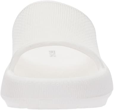 BRONAX Slides for Women and Men Lightweight Open Toe Sandles Female Bathroom Soft Pillow Slippers House Sandals Comfy Cushioned Thick Sole 42-43 White - Image 4