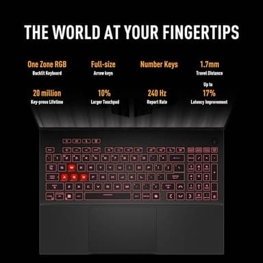 ASUS TUF Gaming A16 (2024) Copilot+ PC Gaming Laptop, 16” 16:10 165Hz Display, AMD Ryzen AI 9 HX 370, NVIDIA® GeForce RTX 4060, 32GB LPDDR5X, 1TB PCIe Gen 4.0 SSD, Wi-Fi 6E, Windows 11, FA608WV-AB96 - Image 8