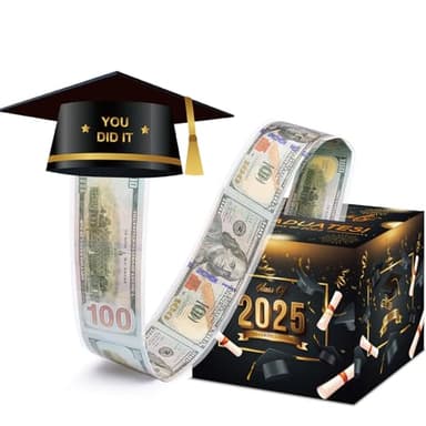 Meiidoshine Graduation Gifts, Graduation Money Box, Surprise Grad Money Holder with Pull Out Card, Class of 2025 Funny Cash Gift Ideas for Boys Girls High School College - Image 1