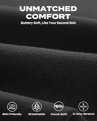 TNNZEET 3 Pack Capri Leggings for Women - Tummy Control Black Leggings High Waisted Yoga Pants Workout Cycling Leggings - Image 3