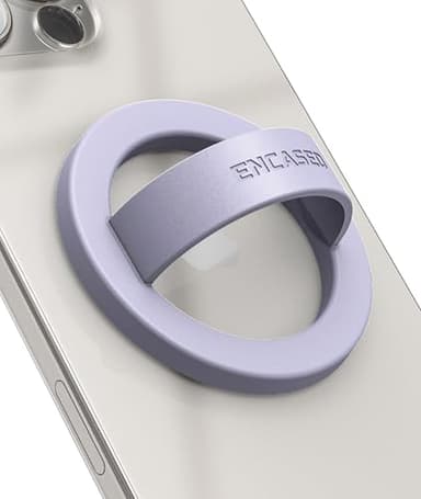 Encased Magnetic Phone Grip Holder (Compatible with MagSafe) Thin Silicone Finger Loop Ring for iPhone (Periwinkle) - Image 8
