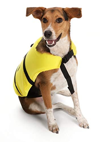 Seachoice Dog Life Vest, Adjustable Life Jacket for Dogs, w/Grab Handle, Yellow, Size XXS, Up to 6 Lbs. - Image 1