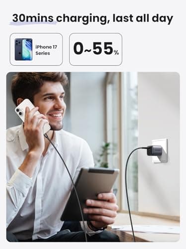 UGREEN 30W USB C Charger for iPhone 17, Nexode Foldable GaN PPS Compact Fast Wall Charger Block, USB-C Power Adapter for iPhone 17/16/15/14, Galaxy S25/S24/S23/S22 (Black) - Image 2