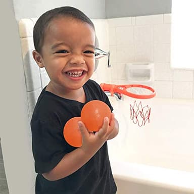 3 Bees & Me Bath Toy Basketball Hoop & Balls Set for Boys and Girls - Kid & Toddler Bath Toys Gift - Image 2