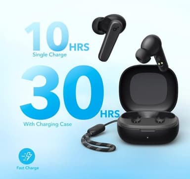 Soundcore by Anker P20i True Wireless Earbuds, 10mm Drivers with Big Bass, Bluetooth 5.3, 30H Long Playtime, Water-Resistant, 2 Mics for AI Clear Calls, 22 Preset EQs, Customization via App - Image 4