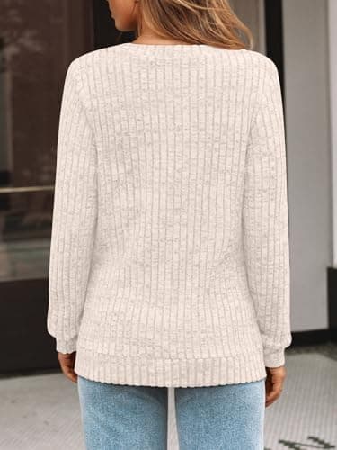 AUTOMET Womens V Neck Long Sleeve Shirt Fall Fashion Tops Tunic Dressy Casual Sweater Clothes Cute Trendy Work Outfits 2026 - Image 3