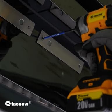 Facoow 16 Pack Phillips Impact Driver Bits, #2 Phillips Head Magnetic Screwdriver Bits Set, 1" - 6" S2 Alloy Steel Impact Bits, 1/4" Hex Shank Screwdriver Drill Bit, CNC Machined ph2 Impact Drill Bits - Image 9