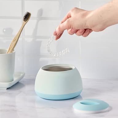 Zima Dental Pod: Ultrasonic Retainer Cleaner. The Original Retainer Cleaner Machine, Aligner Cleaner, Nightguard Cleaner, Mouthguard Cleaner, Denture Cleaner. Ultrasonic Cleaner For Oral Dental Care - Image 5
