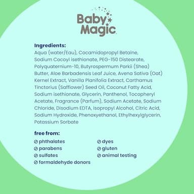 Baby Magic Soothing Hair & Body Wash, Vanilla & Oat, 30 Fl Oz - Image 9